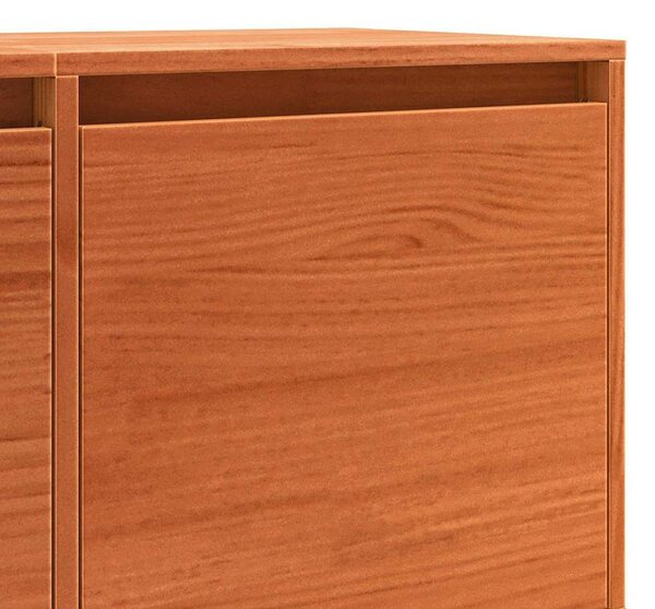 TV szekrény Barna 156 x 37 x 45 cm Tömör fenyőfa
