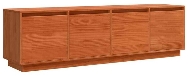 TV szekrény Barna 156 x 37 x 45 cm Tömör fenyőfa