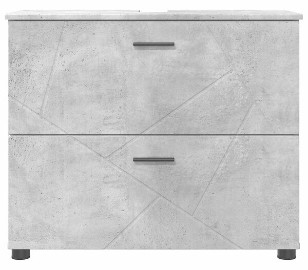 Fürdőszoba Székény Beton szürke 76.5 x 35 x 64 cm Faanyag