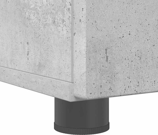Fürdőszoba bútor szett 3 pcs Beton szürke 76.5 x 35 x 64 cm