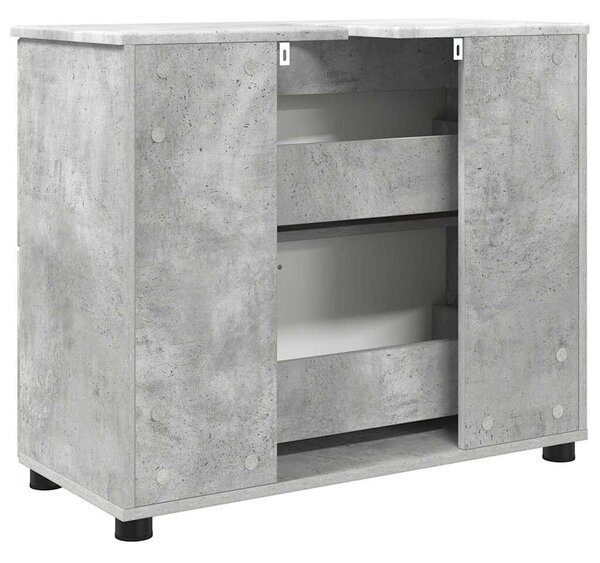 Fürdőszoba Székény Beton szürke 76.5 x 35 x 64 cm Faanyag