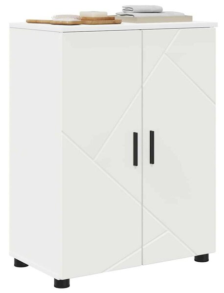 Fürdőszoba Székény polcokkal Fehér 60 x 35 x 80 cm Faanyag