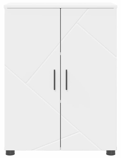 Fürdőszoba Székény polcokkal Fehér 60 x 35 x 80 cm Faanyag