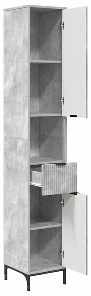 Fürdőszobai magas szekrény Beton szürke 31.5 x 33 x 190 cm