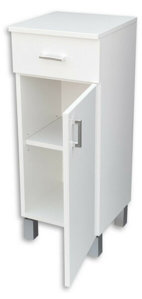 Viva STYLE fürdőszobai ÁLLÓSZEKRÉNY 85 alacsony POLCOS - 1 fiók - JOBBOS - 35 x 33 x 85 cm