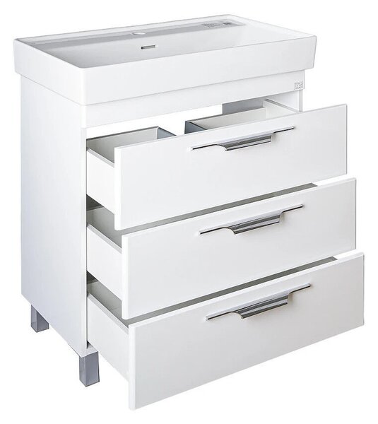 TMP TRIO 60 álló fürdőszobabútor - CeraStyle SHARP - 37100 mosdóval - 60 x 48 cm