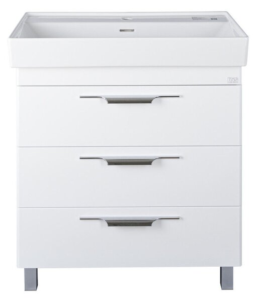 TMP TRIO 60 álló fürdőszobabútor - CeraStyle SHARP - 37100 mosdóval - 60 x 48 cm