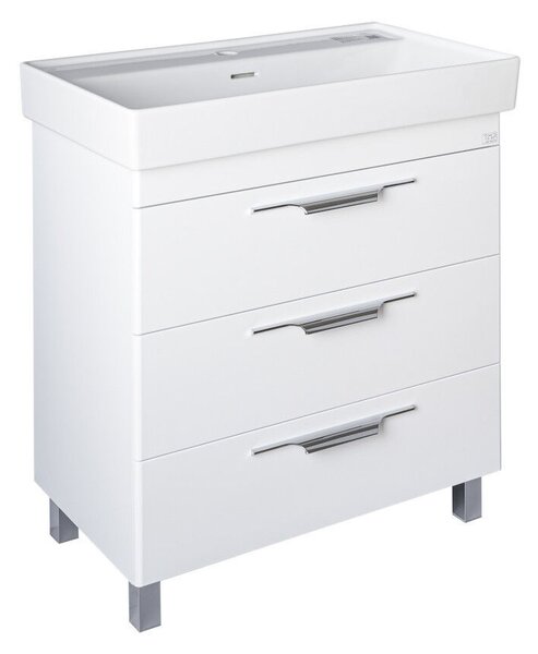 TMP TRIO 60 álló fürdőszobabútor - CeraStyle SHARP - 37100 mosdóval - 60 x 48 cm