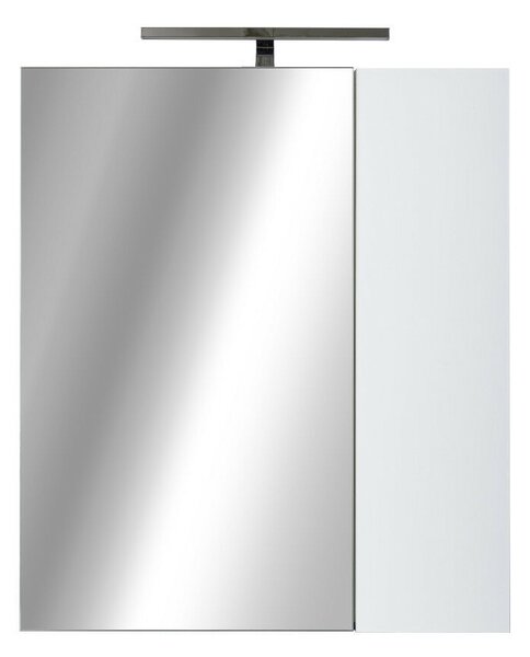 Piramida AKVA 60 R Tükrös fürdőszobai szekrény -2 ajtós kivitel - LED világítással - 60 x 69 x 13 cm
