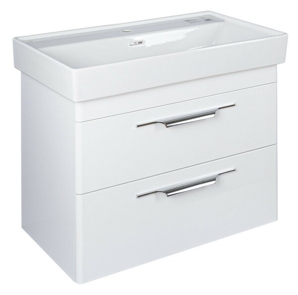 TMP LUX 80 fali fürdőszobabútor - CeraStyle SHARP - 37300 mosdóval - 80 x 48 cm