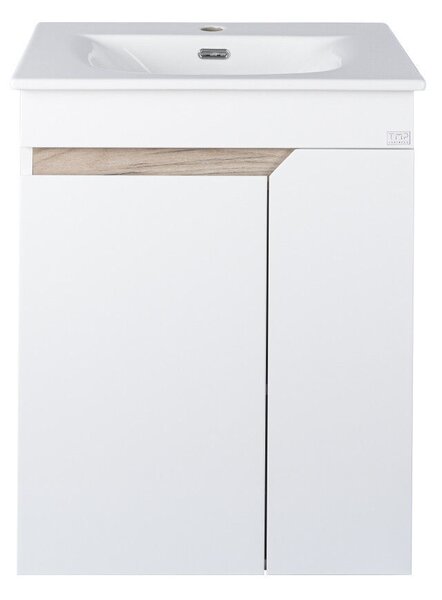 TMP VISION LONG 60 fali függesztett fürdőszobai bútor - SKY E-8099-60 mosdóval- 61 x 46 x 74 cm