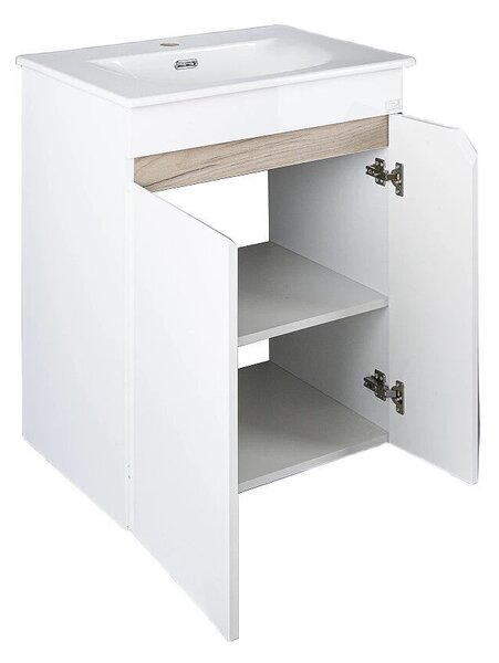 TMP VISION LONG 60 fali függesztett fürdőszobai bútor - SKY E-8099-60 mosdóval- 61 x 46 x 74 cm