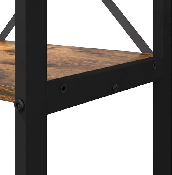 VidaXL Könyvespolc Füstölt tölgy 80 x 30 x 189,5 cm Faanyag
