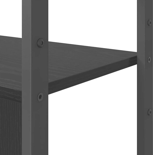 Könyvespolc Musta tammi 80 x 30 x 155.5 cm Faanyag