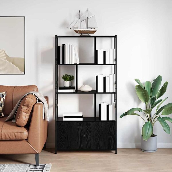 Könyvespolc Musta tammi 80 x 30 x 155.5 cm Faanyag