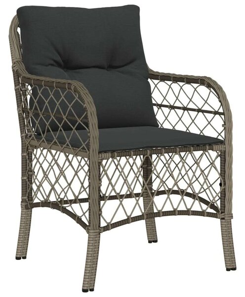 VidaXL Polyrattan Kerti Étkezőgarnitúra - 5 részes - Szürke