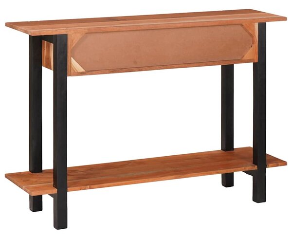 Konzolasztal fiókkal Barna 110 x 30 x 75 cm tömör akácfa