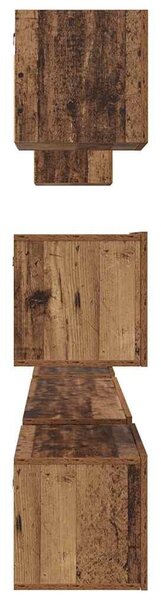 TV szekrény garnitúra 8 pcs Régi fa 60 x 30 x 30 cm Faanyag