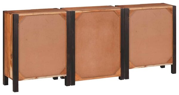 Széf fiókkal 3 pcs Barna 55 x 30 x 75 cm Tömör akácfa