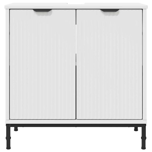 Fürdőszobai mosdószekrény Fehér 60.5 x 33.5 x 61 cm Faanyag