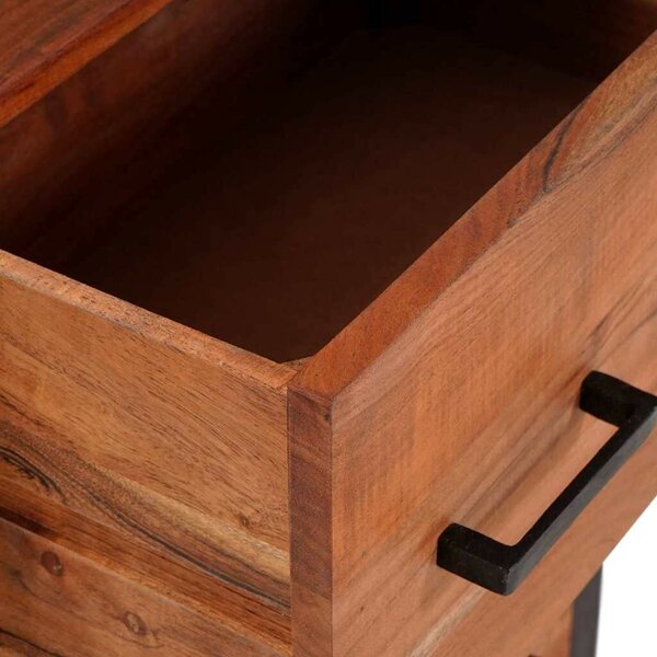 Buffetek és oldalszekrények Barna 55 x 30 x 75 cm tömör akácfa
