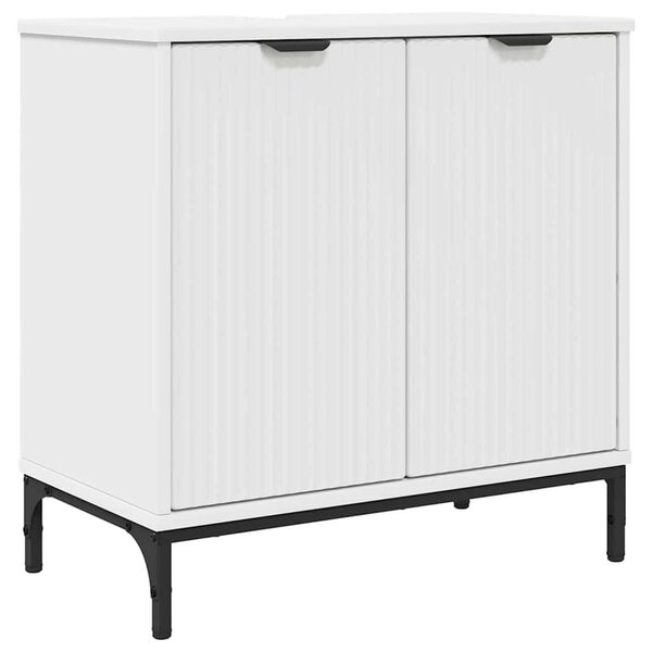 Fürdőszobai mosdószekrény Fehér 60.5 x 33.5 x 61 cm Faanyag