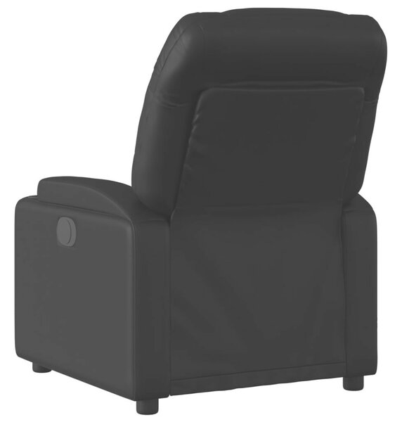 Fekete műbőr relaxfotel