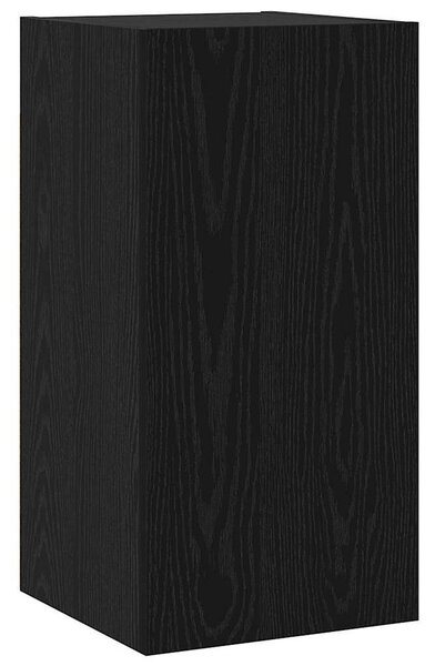 TV szekrény garnitúra 3 pcs Musta tammi 60 x 30 x 30 cm Faanyag