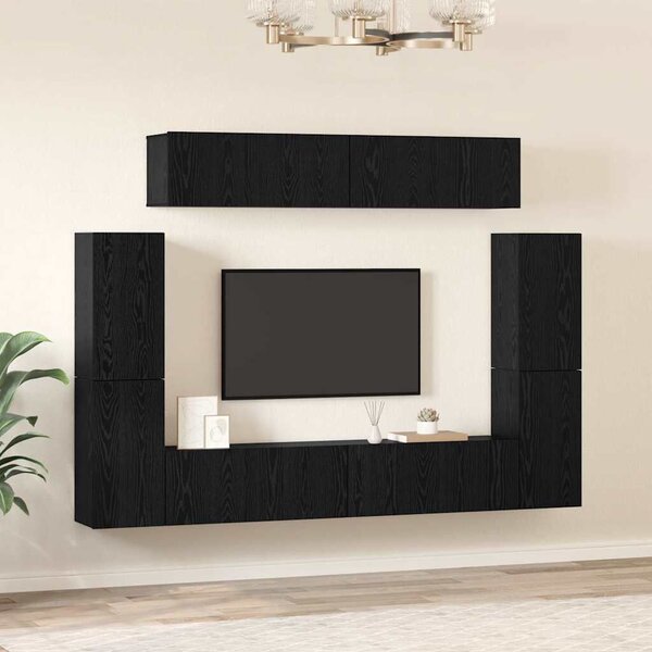 TV szekrény garnitúra 8 pcs Musta tammi 80 x 30 x 30.5 cm