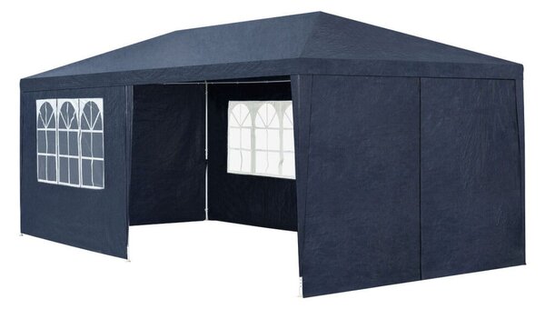 Kerti pavilon rendezvénysátor kerti sátor 6x3 m kék 25441