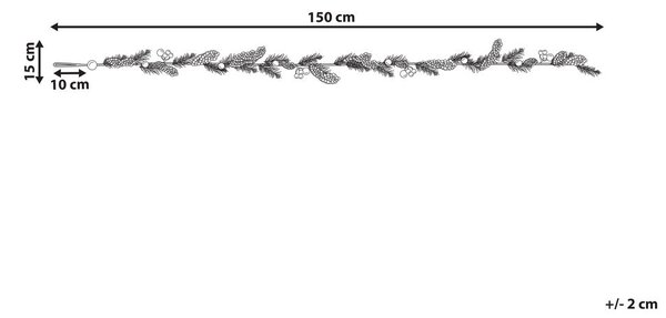Füzér 150 cm OURENSE 150 cm Piros