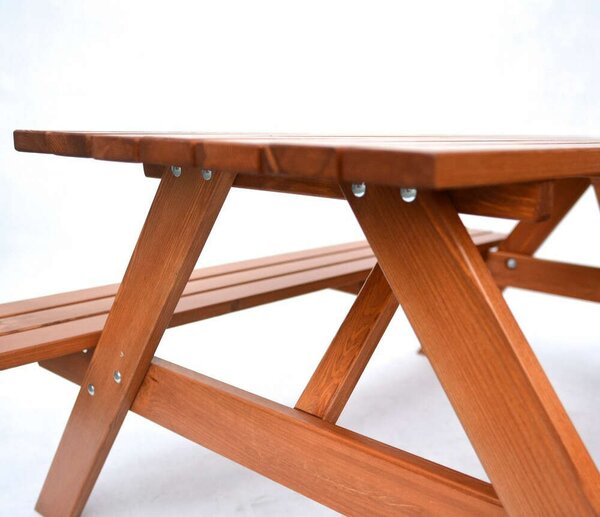ROJAPLAST PIKNIK Kerti Bútor - Fenyőfa - 160 cm
