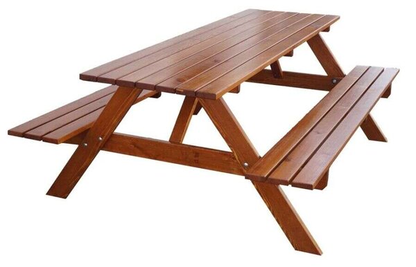 ROJAPLAST PIKNIK Kerti Bútor - Fenyőfa - 160 cm