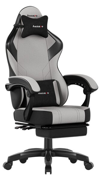 Gamer szék space 3.7 lábtartóval szürke