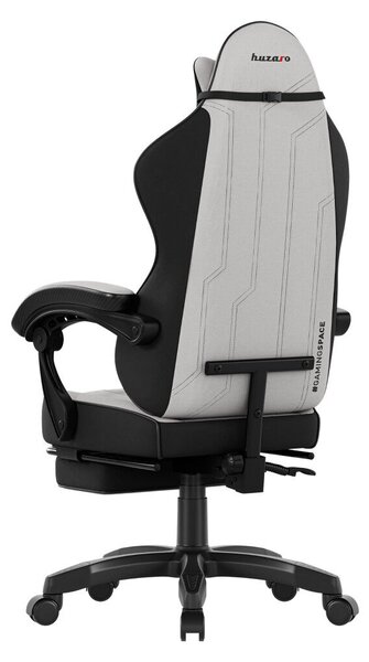 Gamer szék space 3.7 lábtartóval szürke