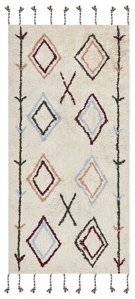 Szőnyeg CORUM Bézs 80 x 150 cm Pamut