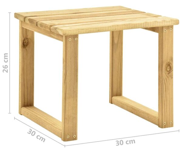 VidaXL Fa Napozóágy Asztallal - 198cm