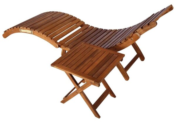 VidaXL Akácfa Napozóágy - 184cm