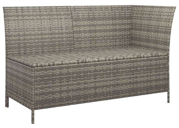 Polyrattan Kerti Ülőgarnitúra - 4 részes - Szürke