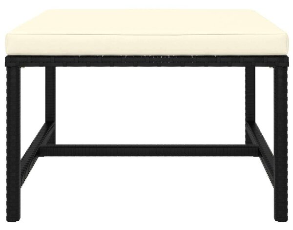 VidaXL Polyrattan Kerti Ülőgarnitúra - 6 részes - Fekete