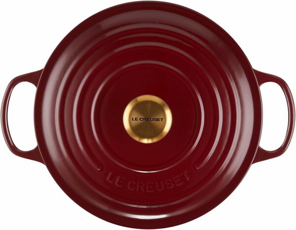 Le Creuset Signature kerek Öntöttvas Sütőtál 26cm - Bordó