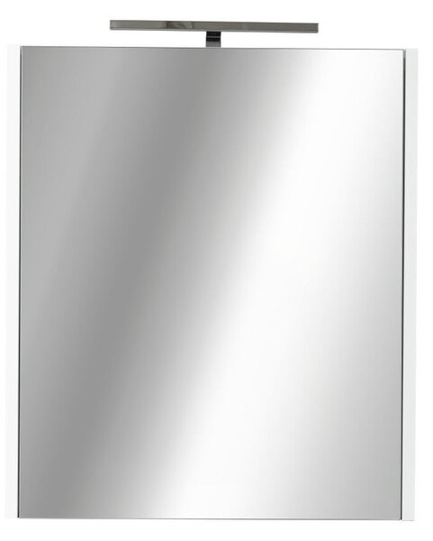 Piramida AKVA 60 H Tükrös fürdőszobai szekrény -1 ajtós kivitel - LED világítással - 60 x 69 x 13 cm