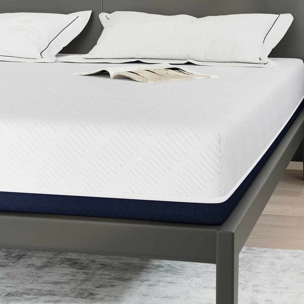 Matrac Fehér és kék 200 x 200 cm Hab