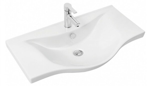 VivaStyle BIANKA 80 lábon álló fürdőszobabútor 3 fiókos Sanovit ALBATROS 10080 mosdóval 80 x 46 cm