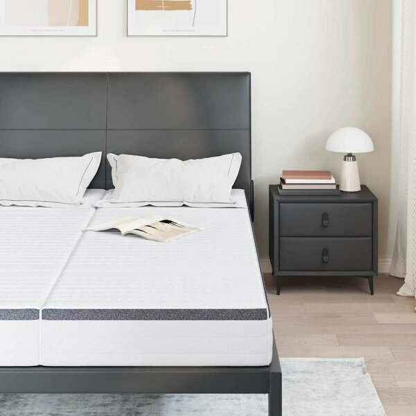 Matrac 2 pcs Fehér és Szürke 70 x 200 cm Bonell Rugó