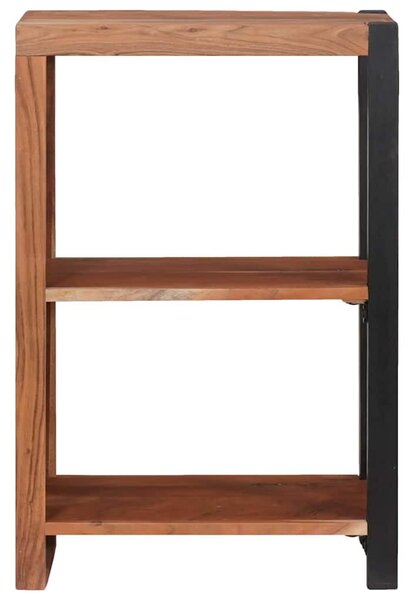 Könyvszekrény Barna, Fekete 50 x 30 x 75 cm Tömör Akácfa