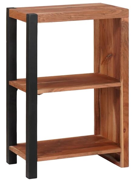 Könyvszekrény Barna, Fekete 50 x 30 x 75 cm Tömör Akácfa