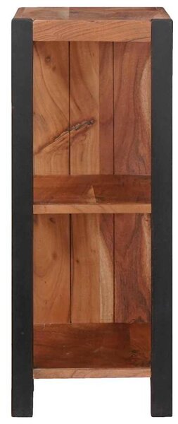 Könyvszekrény Barna, Fekete 50 x 30 x 75 cm Tömör Akácfa