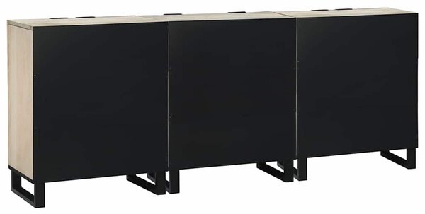 Tálalószekrény készlet 3 db Fehér 180 x 33 x 75 cm