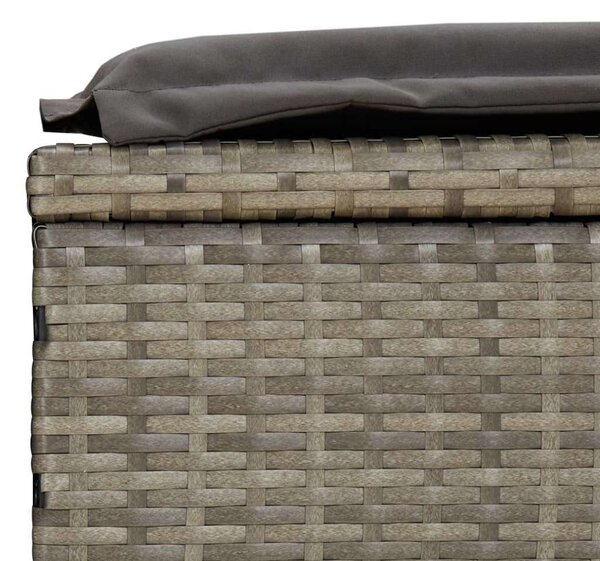 Polyrattan Napágy - 2 Személyes - Kerek Tető - 211x112x140 cm